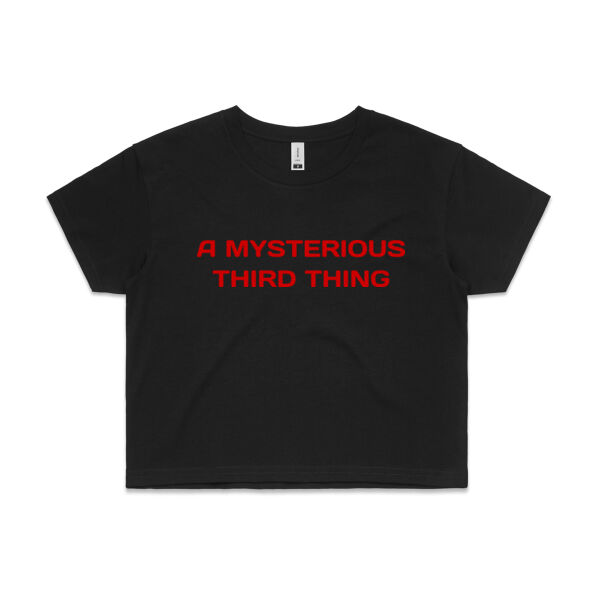 A Mysterious Third Thing CROP TEE Thumbnail